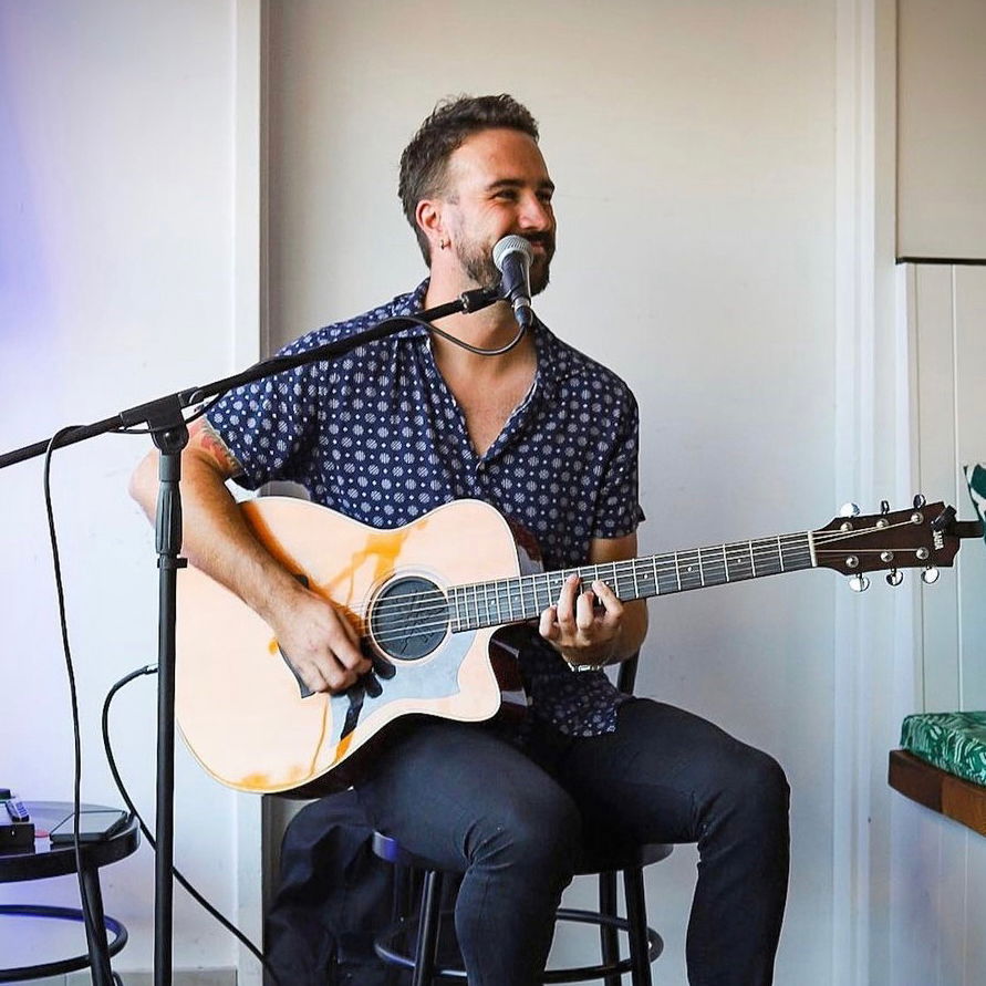 Mat Cochran Playing At Eastcheap Records, The City Of London