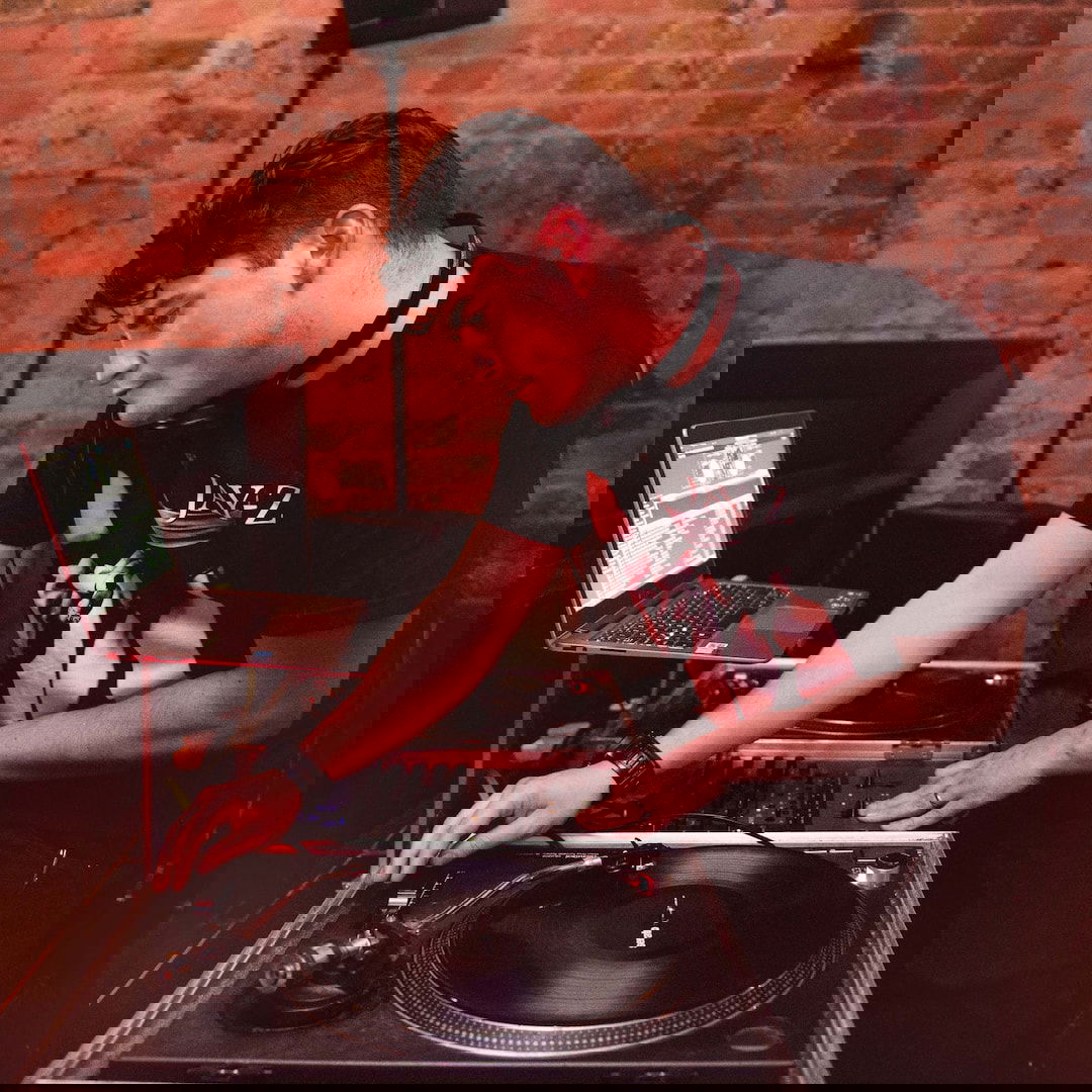 DJ Hwen Rascale Playing At Northcote Records, Battersea.